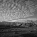 old village under mackerel sky