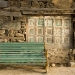 bench and old wall