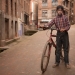 boy with bicycle