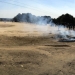 cremation next to football field