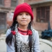 girl in red hat